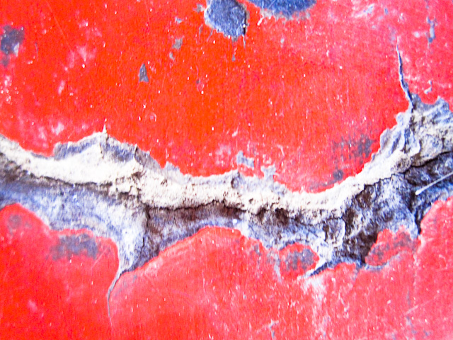 Cracks in the Painted Concrete